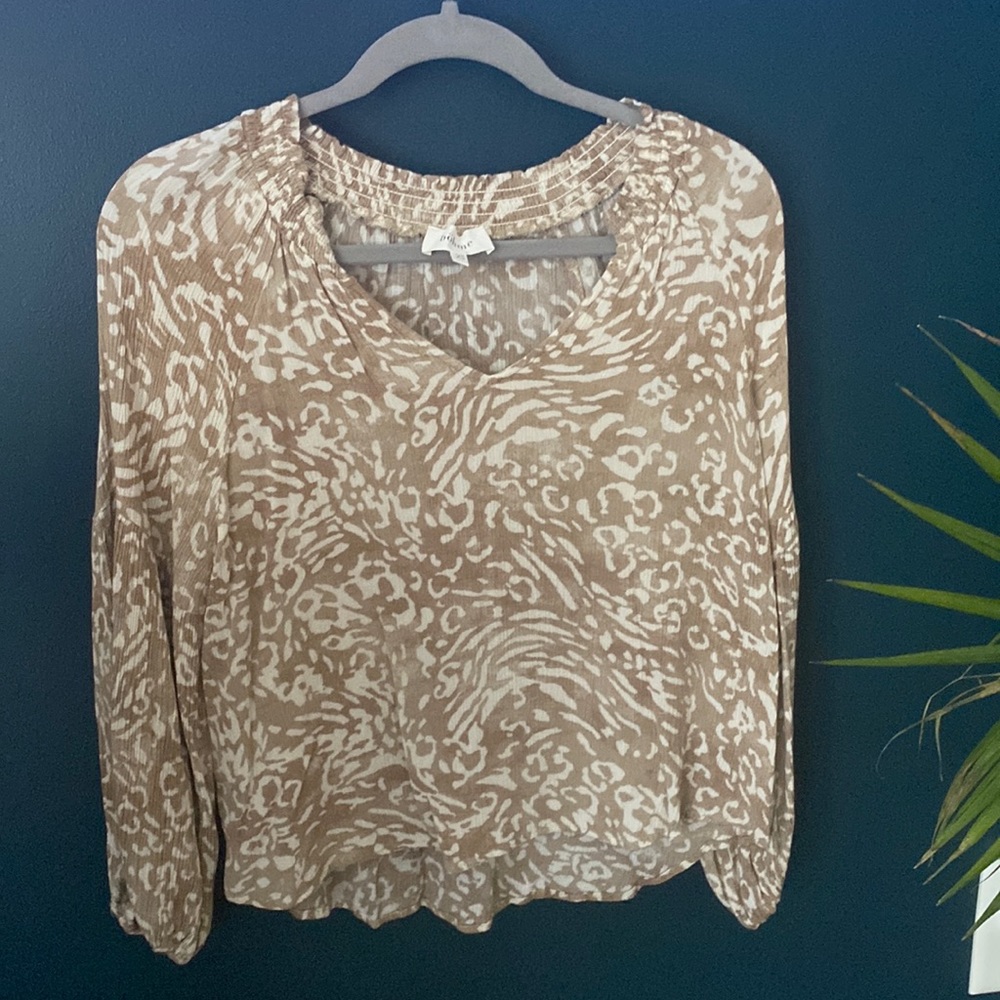 Bohme Cheetah Print Blouse, Size XS